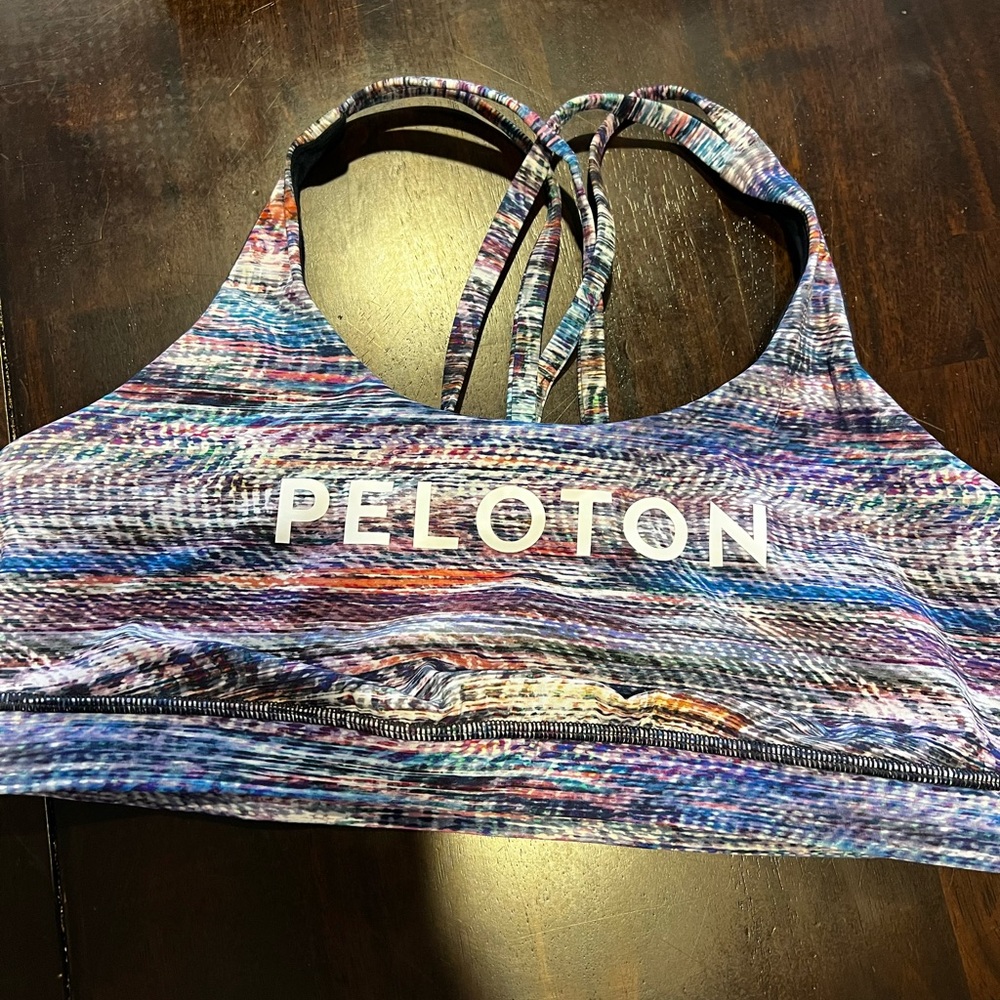 Lululemon Peloton colorful sports bra size 12